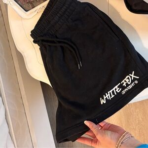 White Fox Boutique Charcoal Ribbed Shorts